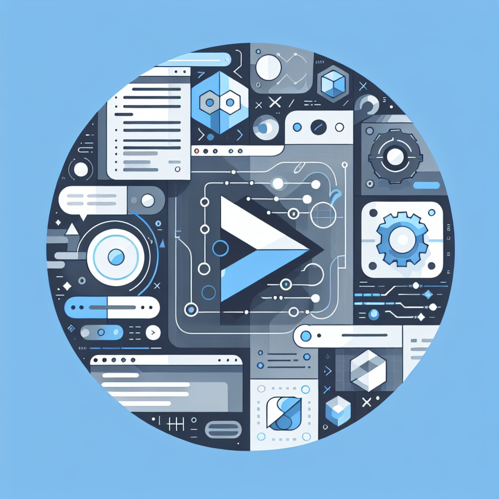 Ilustración técnica para: Domina el Desarrollo de Aplicaciones Móviles con Flutter: Tu Guía Definitiva para 2024