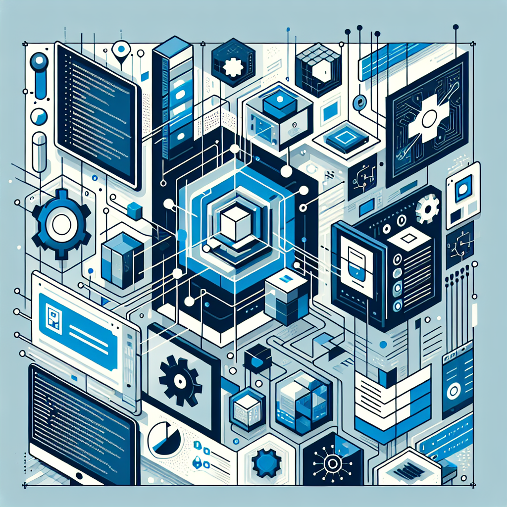 Ilustración técnica para: Implementación de DevOps en el Ciclo de Vida del Desarrollo de Software: Mejores Prácticas