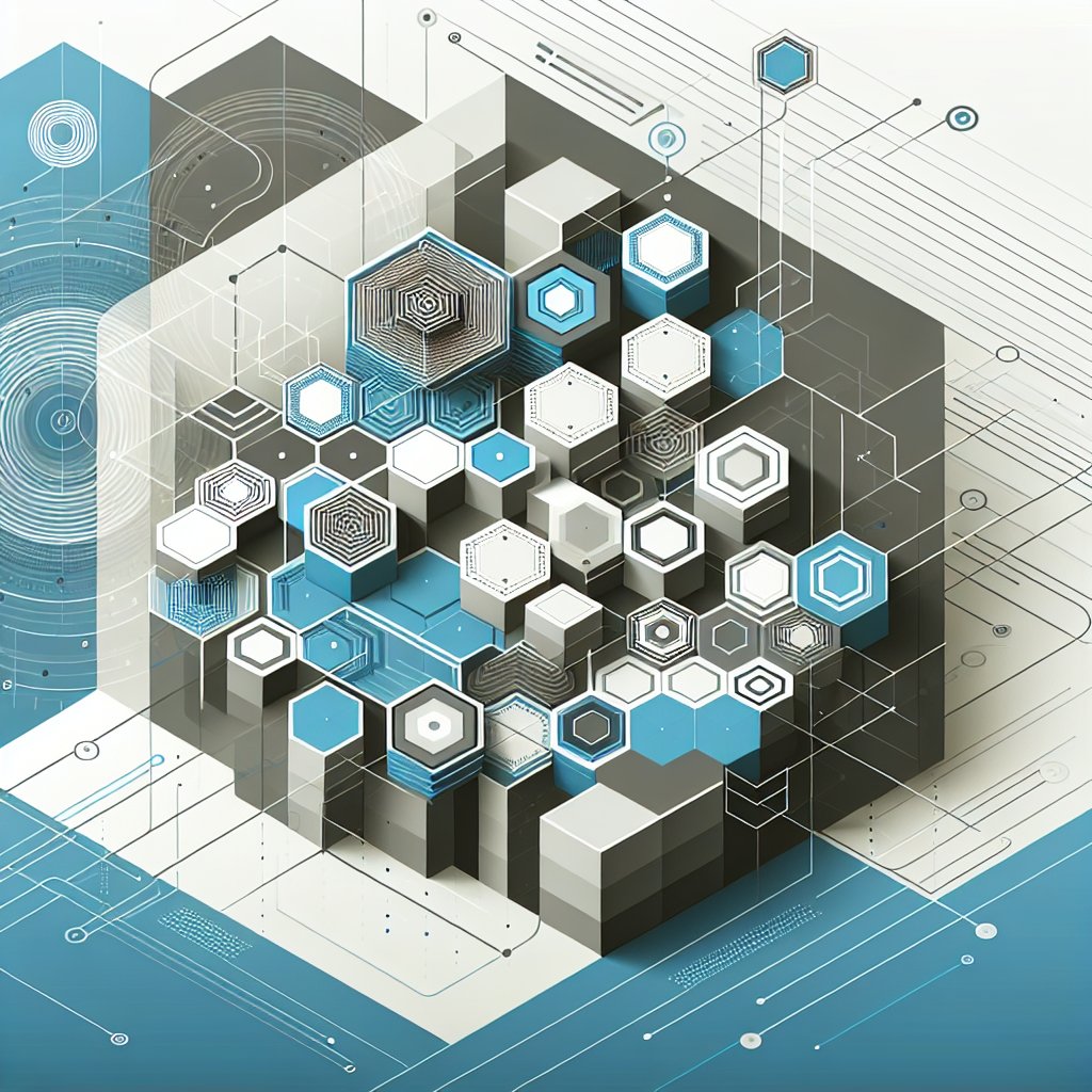 Ilustración técnica para: Patrones de Diseño en Spring: Aplicando la Arquitectura Hexagonal en Aplicaciones Empresariales