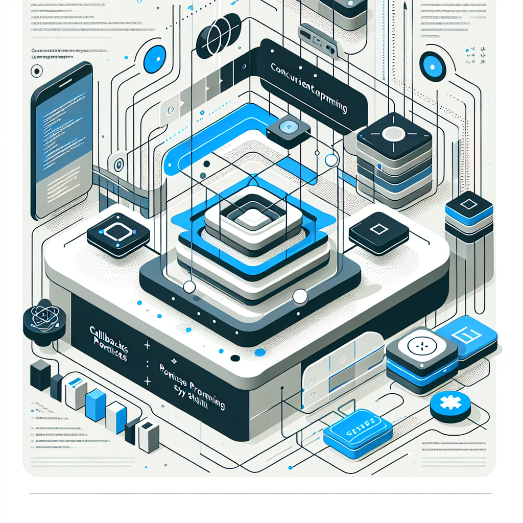 Ilustración técnica para: Introducción a la Programación Concurrente en JavaScript: Conceptos y Ejemplos Prácticos