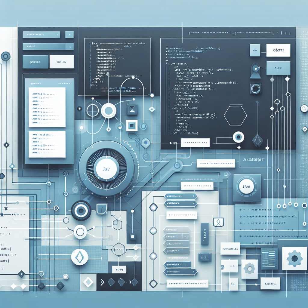 Ilustración técnica para: Explora Programación Funcional en Java: Lambdas, Interfaz Funcional y Streams