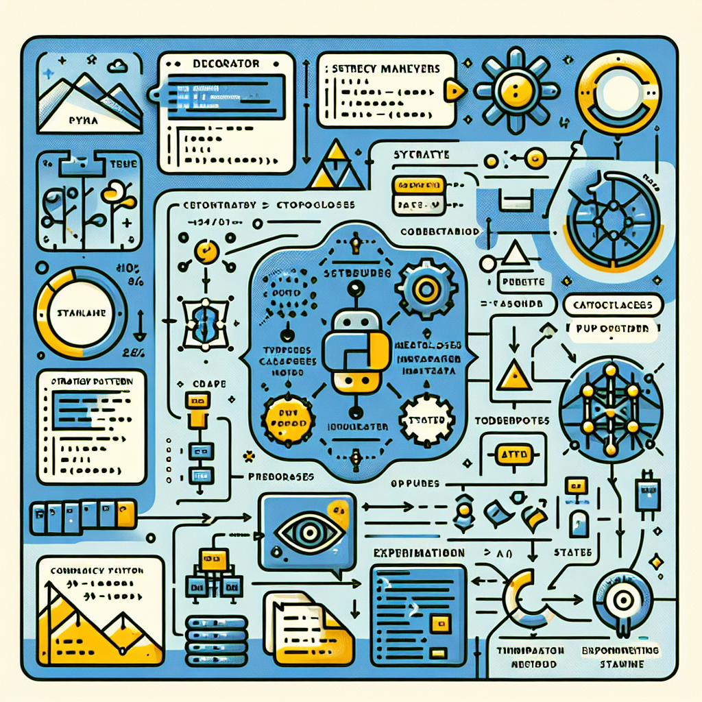 Ilustración técnica para: Optimización del Preprocesamiento de Datos en IA: Implementando el Strategy Pattern con Python