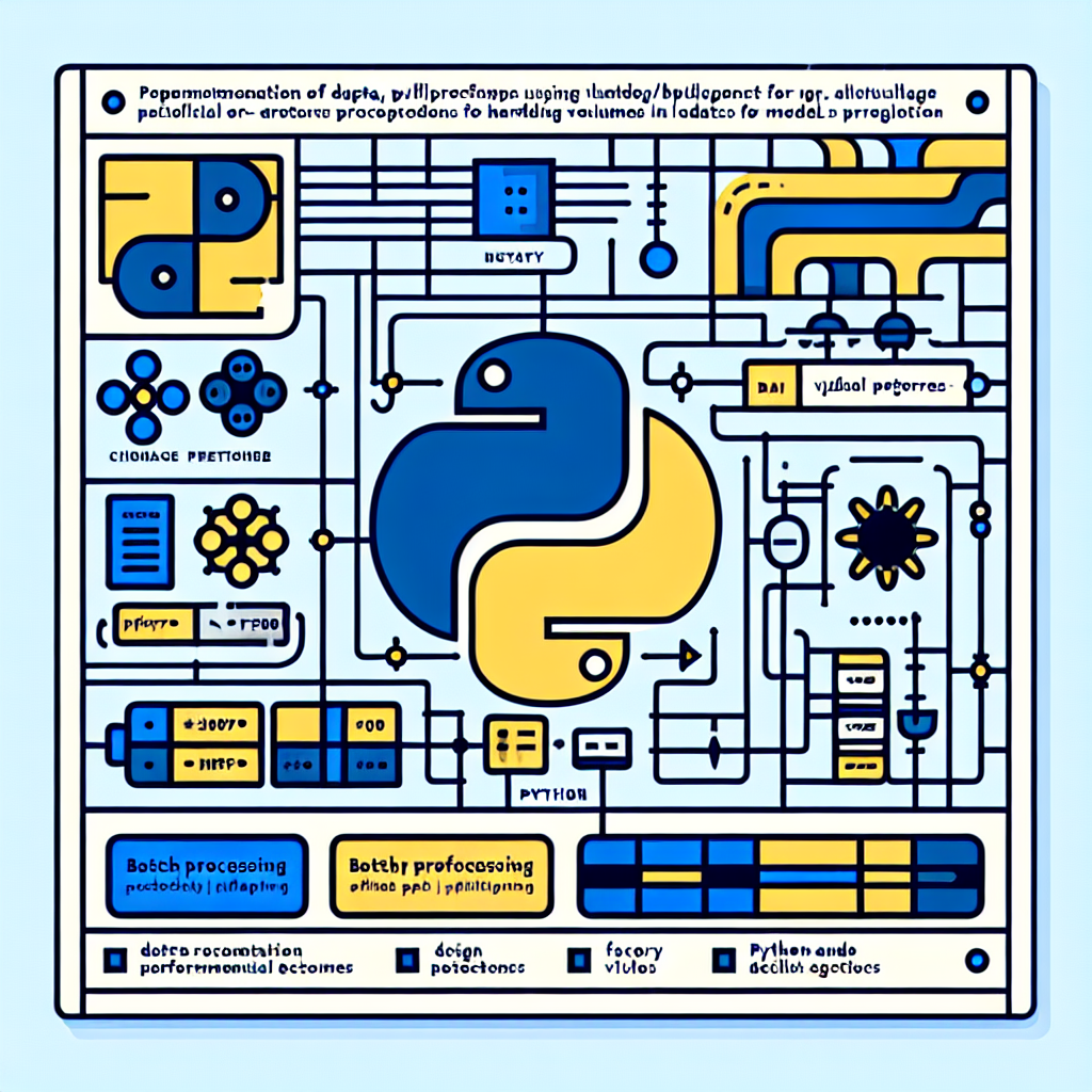 Ilustración técnica para: Cómo implementar un Batch Processing eficiente en Python para Proyectos de IA