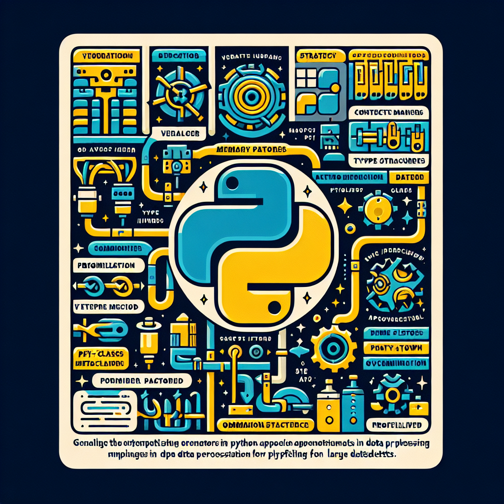 Ilustración técnica para: Optimización de memoria en IA usando Generators en Python: manejo eficiente de datos en pipelines de Machine Learning