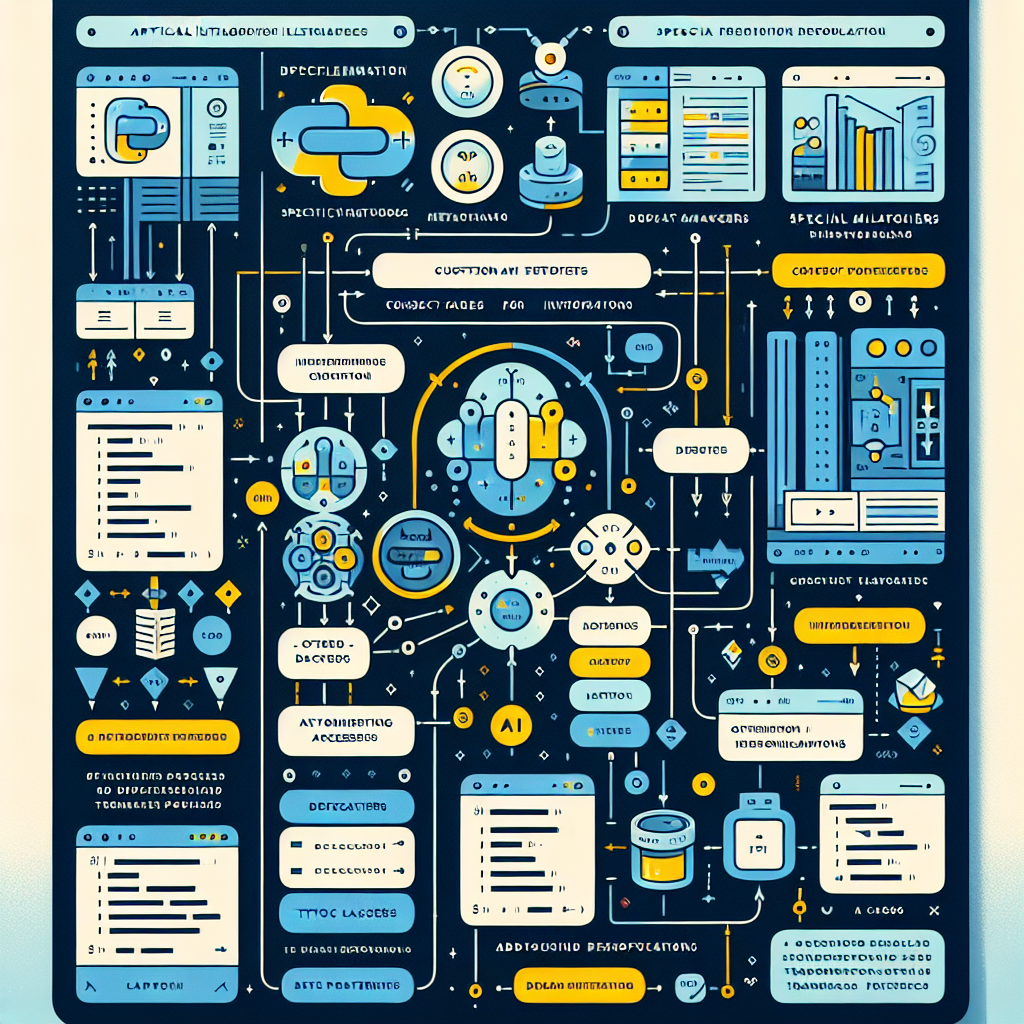 Ilustración técnica para: Implementación avanzada de datasets personalizados en Python para proyectos de Inteligencia Artificial usando __getitem__ y __len__
