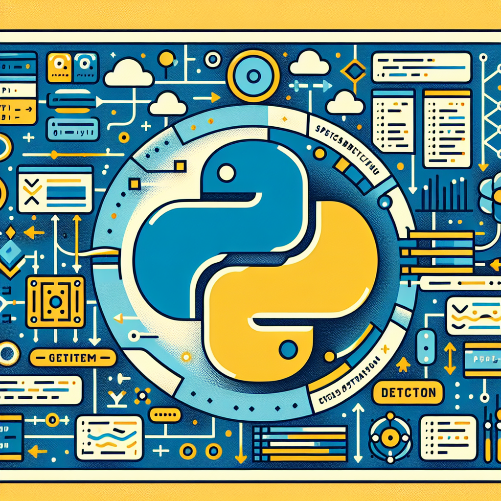 Ilustración técnica para: Implementación avanzada de custom datasets en Python usando __getitem__ y __len__ para proyectos de IA