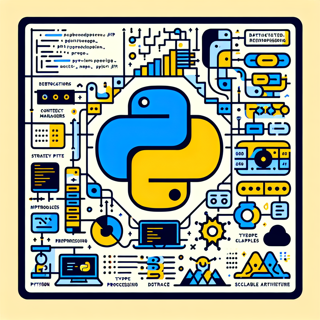 Ilustración técnica para: Optimización avanzada de memoria en Machine Learning con Generadores en Python: Técnicas y mejores prácticas