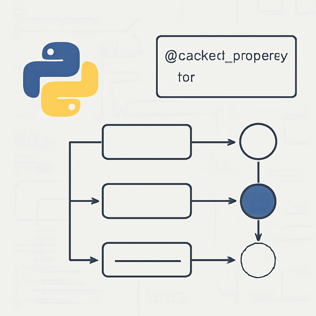 Ilustración técnica para: Optimización avanzada del feature engineering en IA con Property Decorators en Python