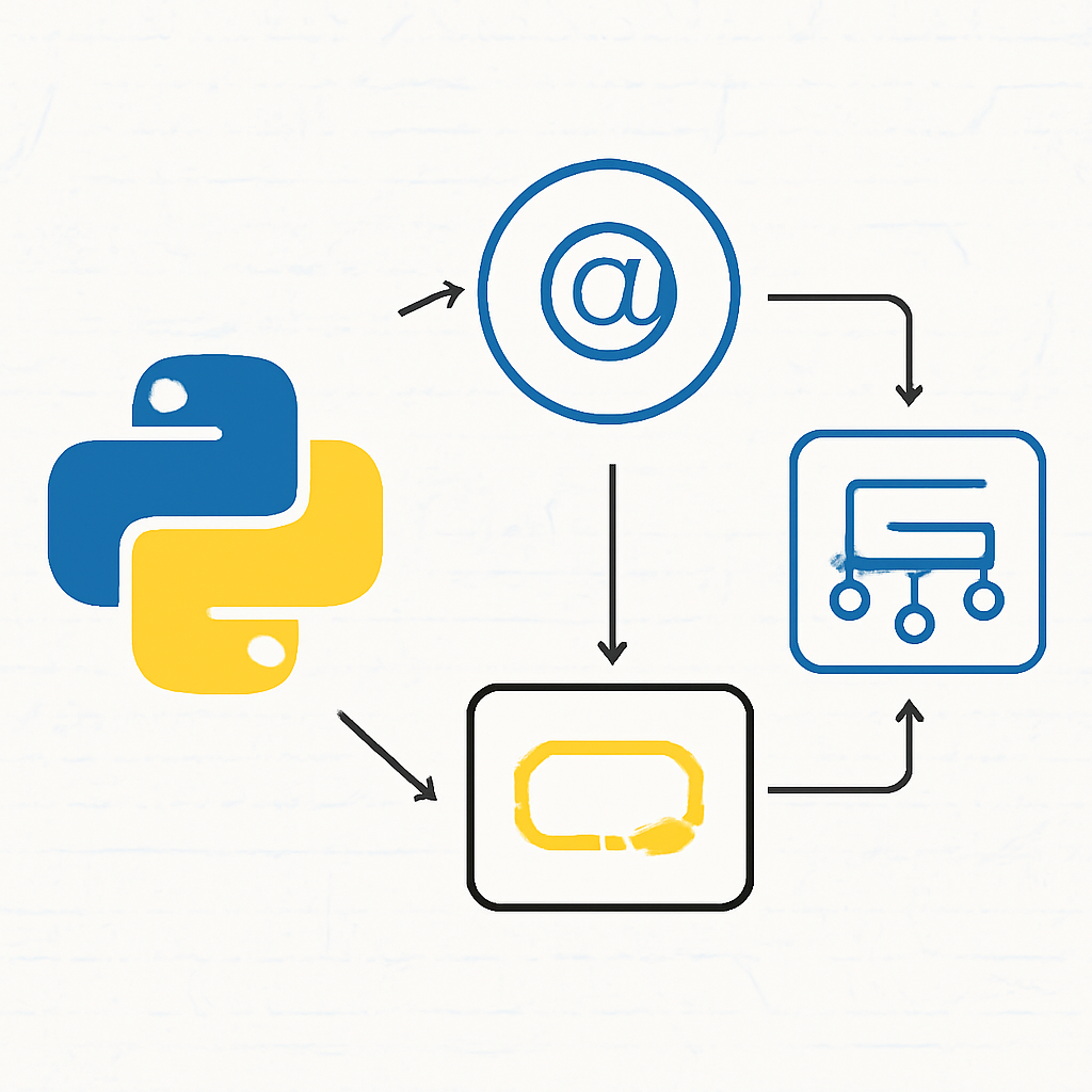 Ilustración técnica para: Optimización Avanzada del Tracking de Experimentos en IA con Decoradores en Python