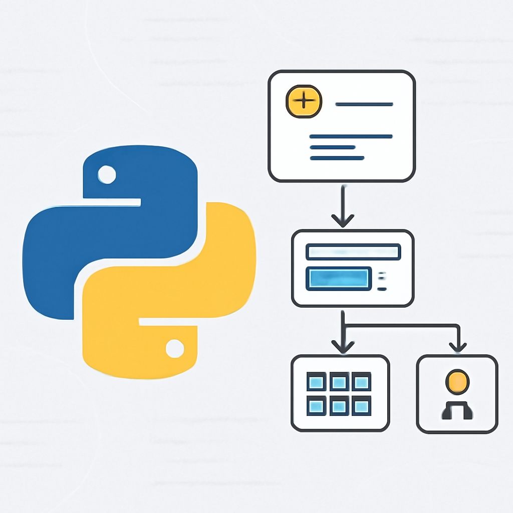 Ilustración técnica para: Optimización del Feature Engineering en IA usando Decoradores Avanzados en Python