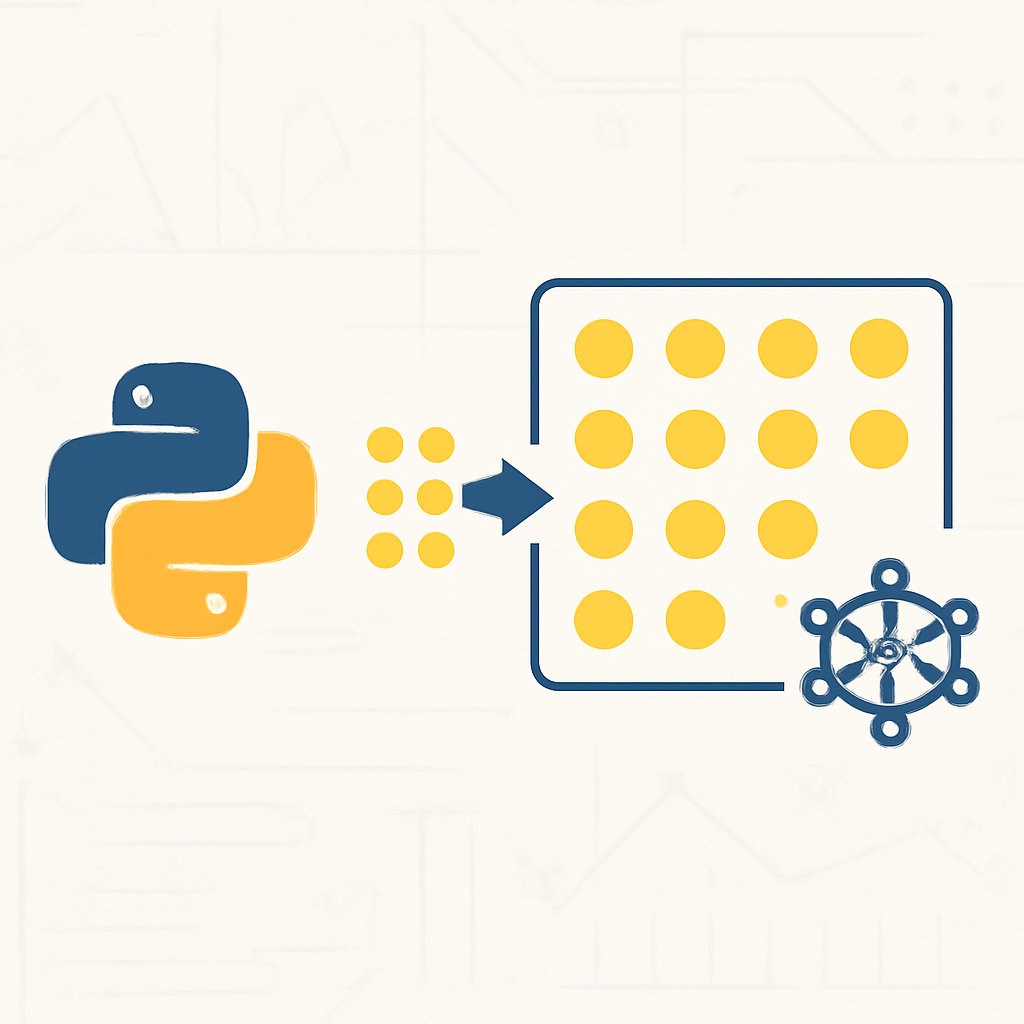 Ilustración técnica para: Optimización de la vectorización con NumPy para cálculos avanzados en proyectos de IA