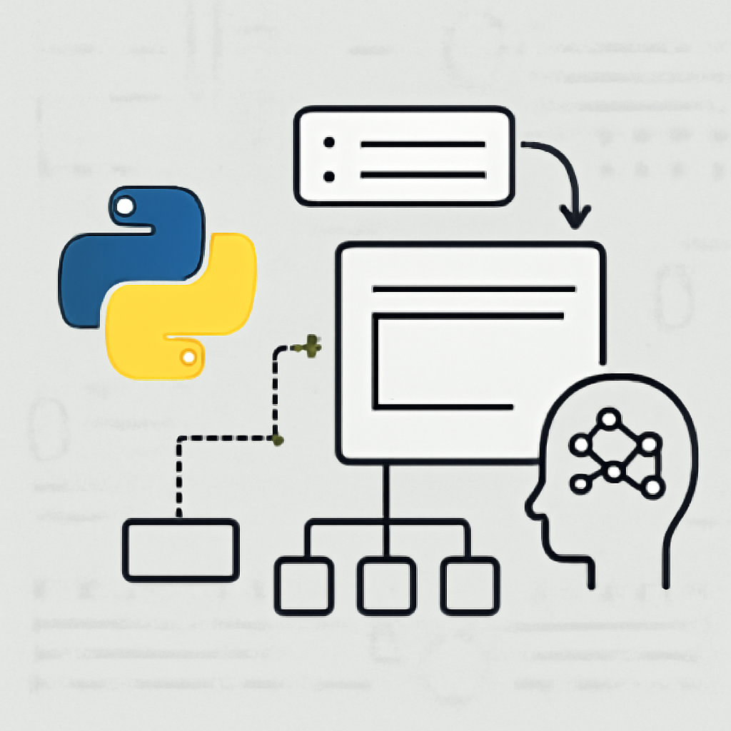 Ilustración técnica para: Uso Avanzado de Metaclases en Python para Arquitecturas Dinámicas en Inteligencia Artificial