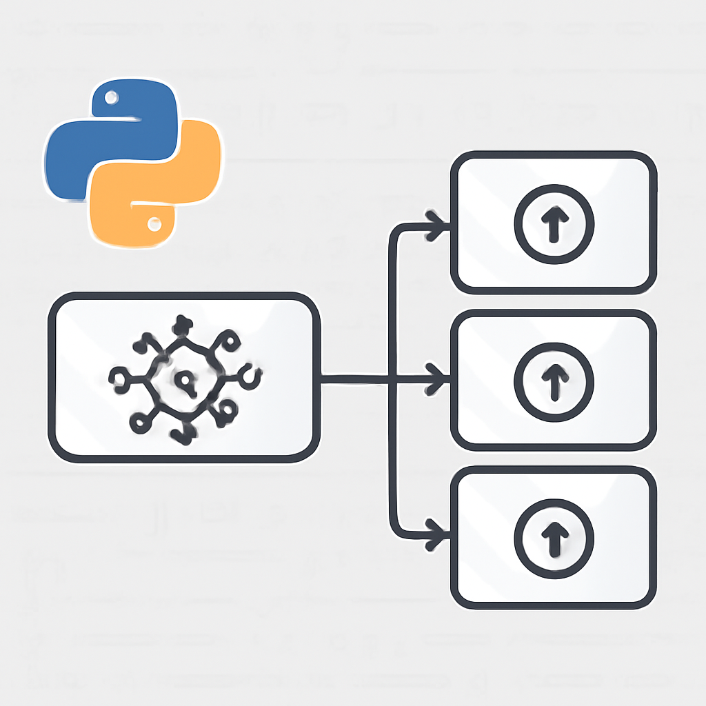 Ilustración técnica para: Implementación Avanzada del Observer Pattern en Python para Callbacks en Modelos de IA
