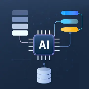 Ilustración técnica para: Bases de Datos Vectoriales en IA: Arquitectura Interna y Casos Prácticos de Uso con Pinecone y Milvus
