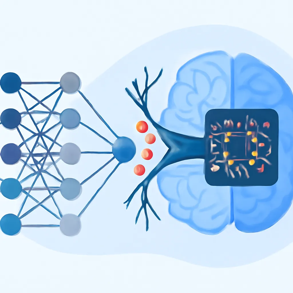 Ilustración técnica para: Introducción a la Computación Neuromórfica: El Futuro de la Arquitectura de IA