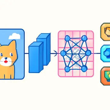 Ilustración técnica para: Introducción a las Redes Neuronales Convolucionales (CNN): Fundamentos y Aplicaciones para Principiantes